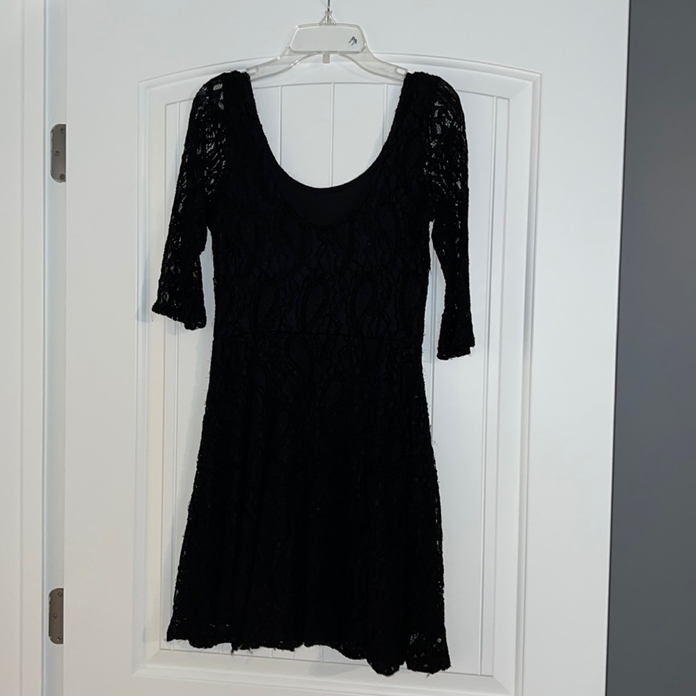 Black lace dress